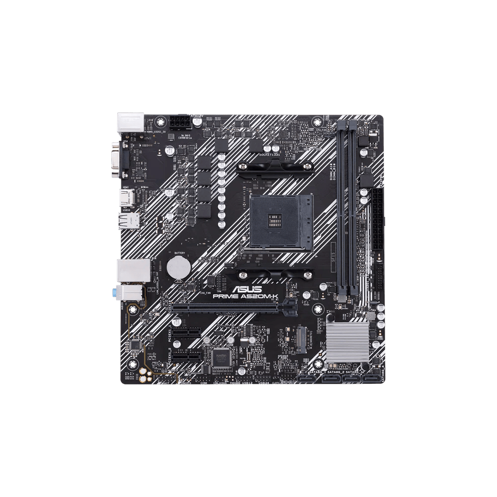 Asus Prime A520M-K Socket AM4 DDR4 Gaming Motherboard