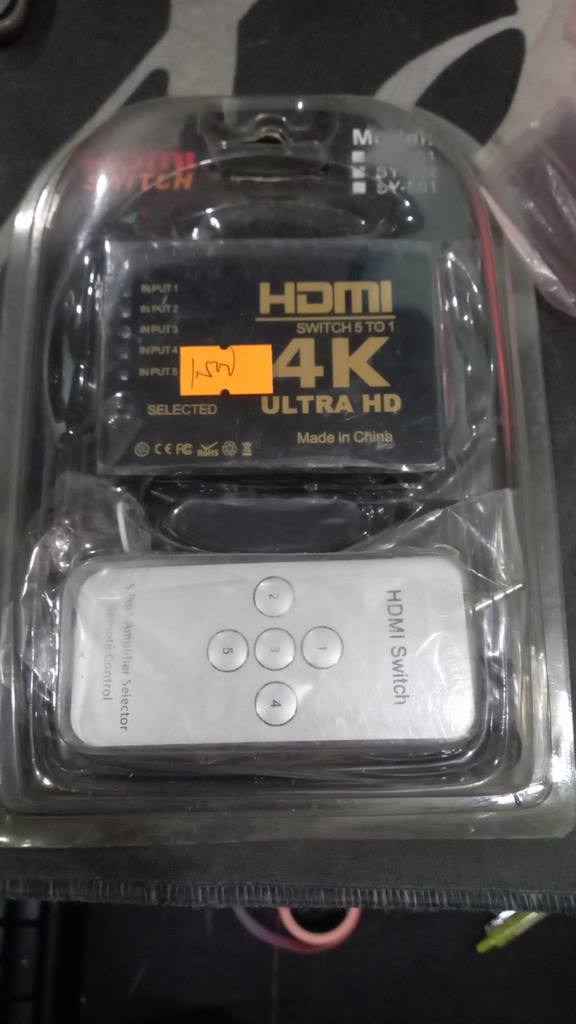 4K HDMI SWITCH 5 PORT WITH REMOTE