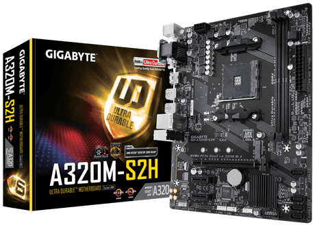 GIGABYTE A320M-S2H SOCKET AM4