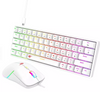 Havit KB867 White 61 Keys Gaming Keyboard Mouse Combos Mechanical Wired Rgb Home Desktop Computer Mechanical Keyboard And Mouse