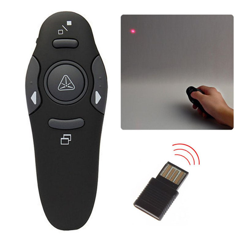 Wireless presenter with laser pointer