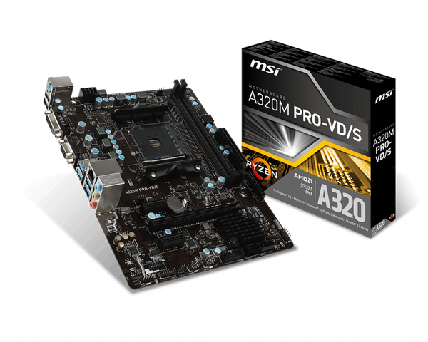 CPU MSI A320M PRO-VDH Ryzen3 1300x DDR4 8GB MSI A320M PRO-VH