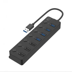 Onten OTN-5307 USB x 7 Ports Hub with LED on/off switch