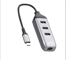 ONTEN (OTN-95118R) USB-C To 3 USB 3.0 Hub with Gigabit Ethernet