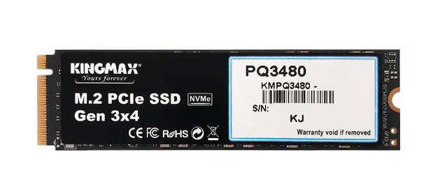 KINGMAX 2280 PCIe NVMe SSD Gen3x4 PQ3480 512GB
