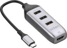 Onten OTN-95118H Type-C Giriş 3 Port USB 3.0 Hdmı 4K Ultra Hd