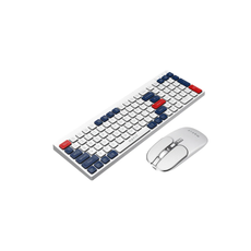 Havit HV-KB830WB White 2.4GHz Wireless + Bluetooth 105 Keys Keyboard and Mouse Combo