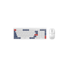 Havit HV-KB830WB White 2.4GHz Wireless + Bluetooth 105 Keys Keyboard and Mouse Combo
