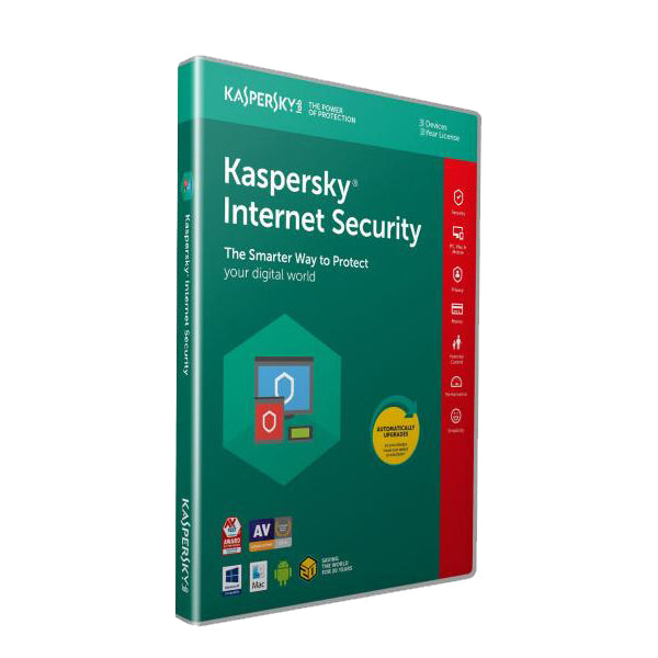 Kaspersky Internet Security 3 Devices for 2-Year Protection - 2018 Edition