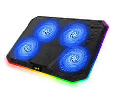 HAVIT HV-F2076 Gaming Laptop Cooling Pad for 12-17 Inch Laptop with 4 Quiet Fans & RGB Backlight
