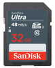 Sandisk Ultra SDHC, Class 10 Memory Card SDSDUNB-032G-GN3IN | 32GB