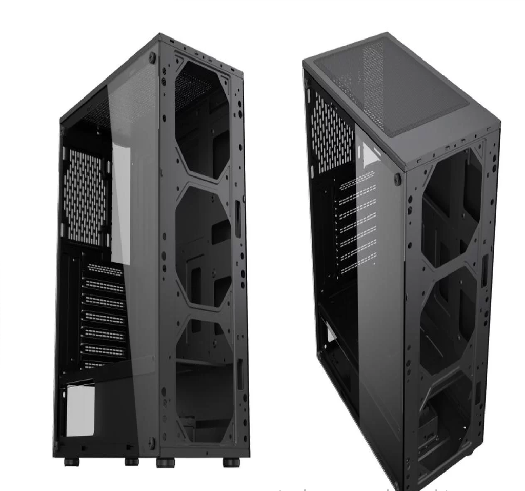 Computer Set Fortress Fortress Spark C10 Tempered Glass PC Gaming Case – Joebz Computer Sales ...