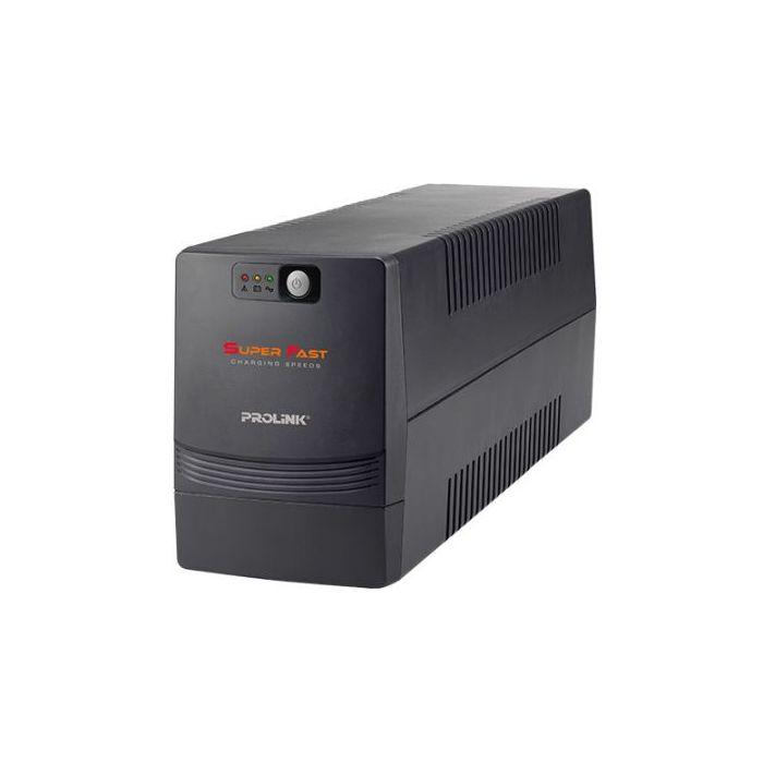 PROLINK PRO851SFC 850VA UPS Power Supply Line Interactive with Fast Charging Built-in AVR/UPS for PC