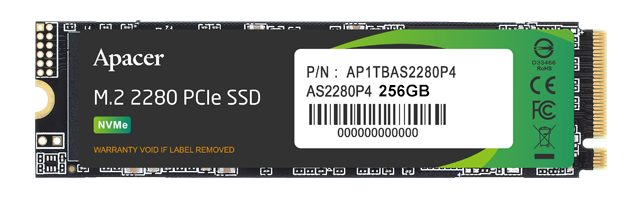 Apacer 256gb AS2280P4 PCIe Gen3 x4 SSD