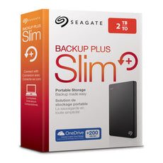 Seagate 2TB Slim Backup Plus Portable External Hard Drive