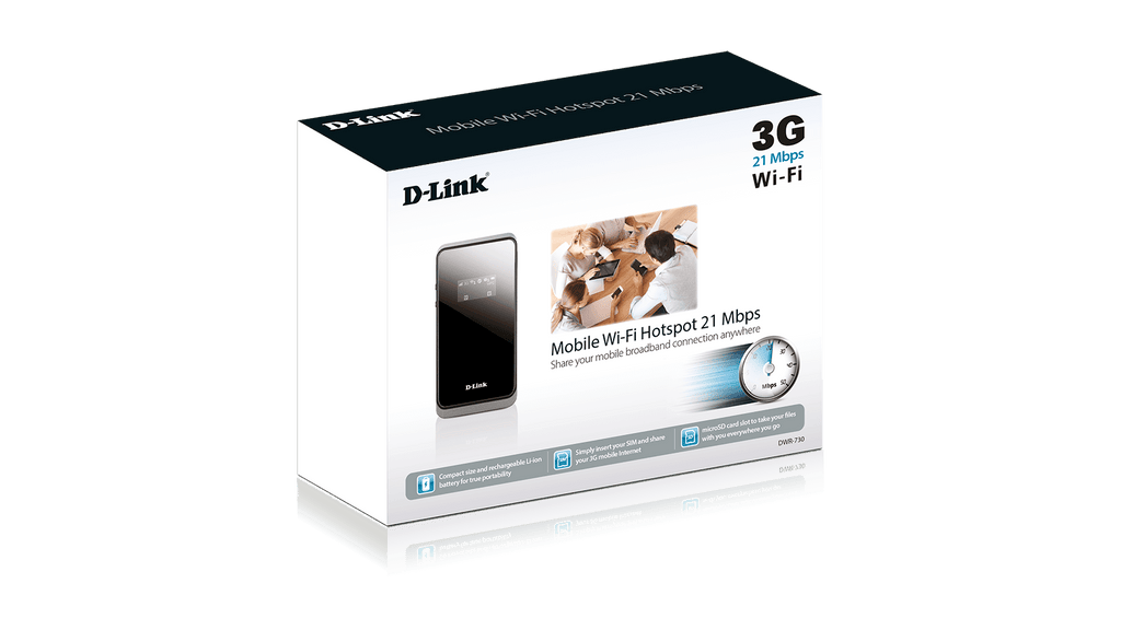 D-Link DWR-730/EEU3GH Wireless N MyPocket HSPA+Router for external M