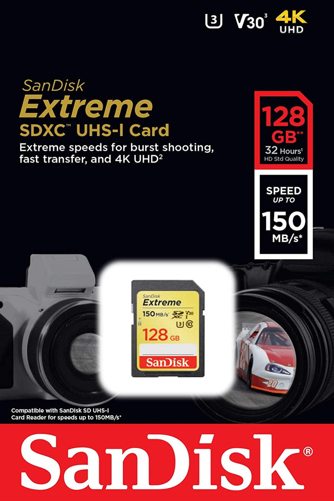 SanDisk Extreme SDXC UHS-I Card 128GB