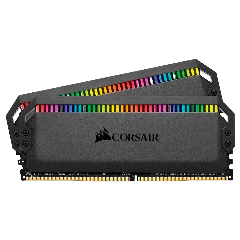 CORSAIR DOMINATOR® PLATINUM RGB 16GB (2 x 8GB) DDR4 DRAM 3200MHz C16 Memory Kit CMT16GX4M2C3200C16