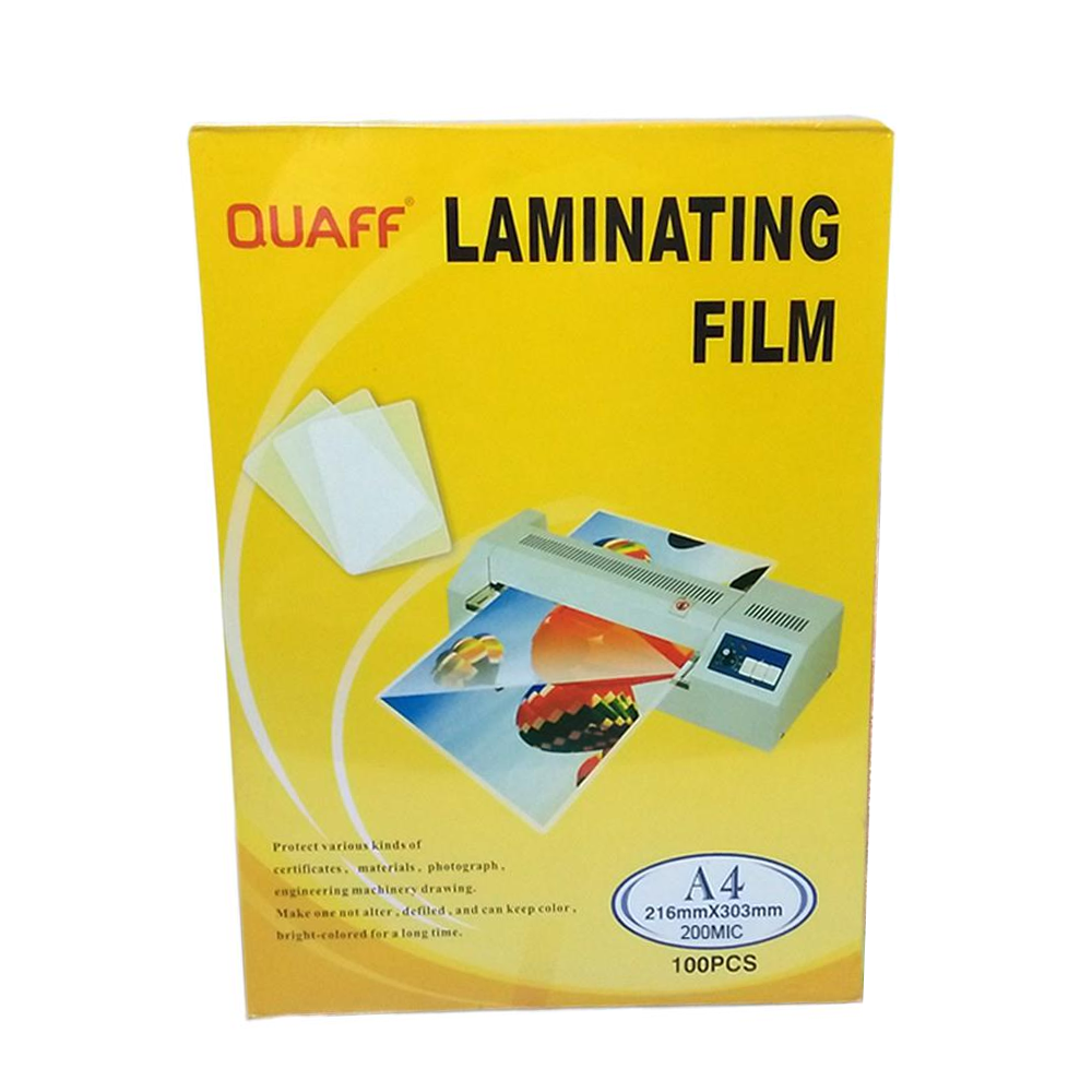 QUAFF Laminating Film A4 100pcs 250Microns