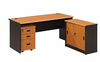 P33-04 - Office Desk With Side Cupboard And Mobile Pedestal A12