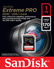 SanDisk Extreme PRO microSDXC UHS-I Card with adapter 1TB